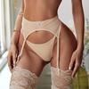 Women See Through Lace Garter Belt With Stockings 2Pcs Ultrathin Mesh Sexy Garter ZH