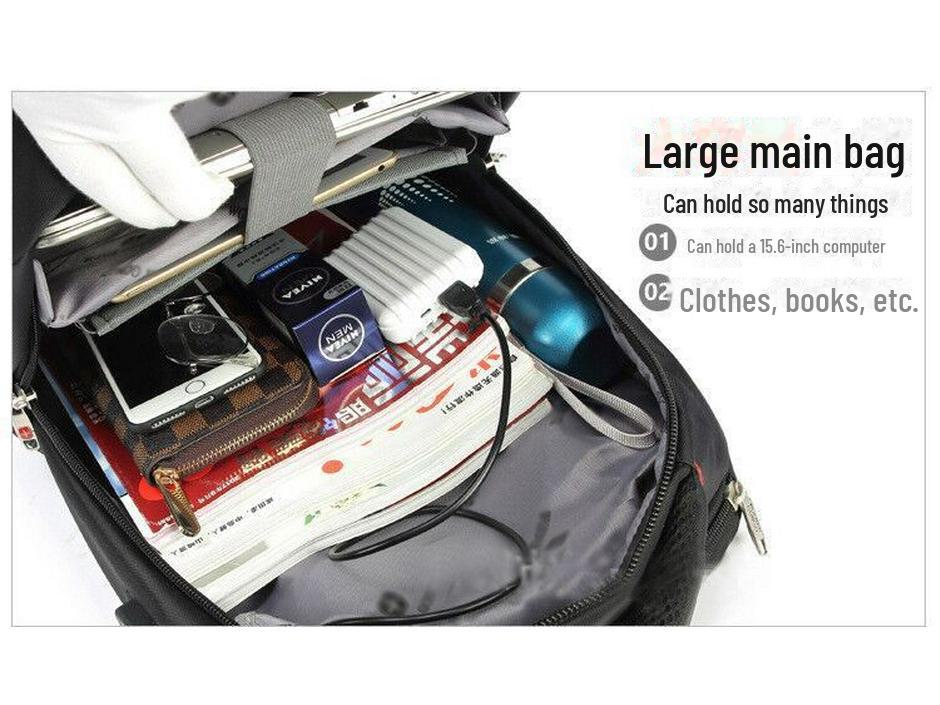 Multifunctional Business Travel Backpack with Detachable Wheels - Large Capacity, Waterproof, and Wear-Resistant.