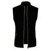 Mens Slim Fit Knit Fleece Zip Up Vest With Pockets