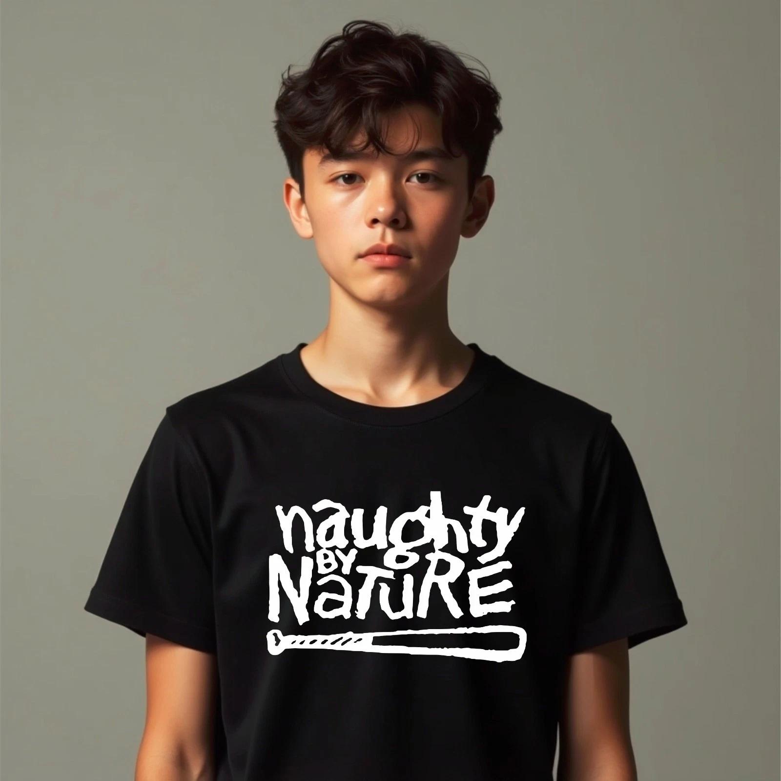 Rock Pop Naughty Nature Classic 90 s Hip Hop Rap Merch Fan Inspired T-Shirt S