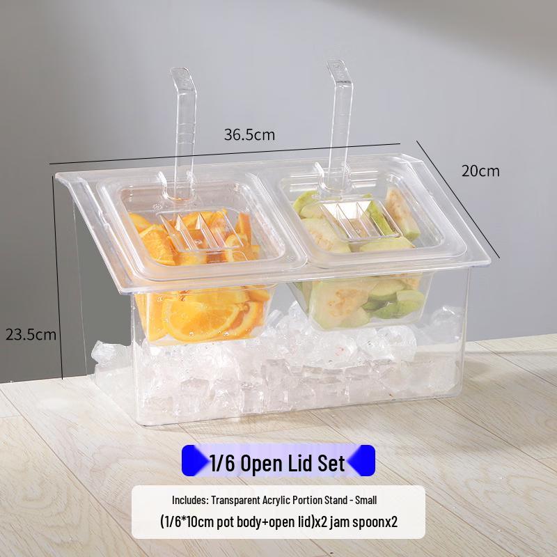 777 Transparent Plastic Ingredient Dispenser Set