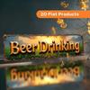 Retro Metal Wall Art for Home Office Beer Bar Decor