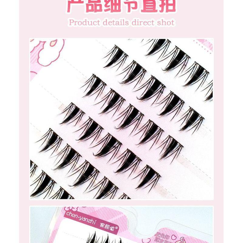 LuxeFlutter - Volume Crisscross Cluster Glue-Free False Eyelashes