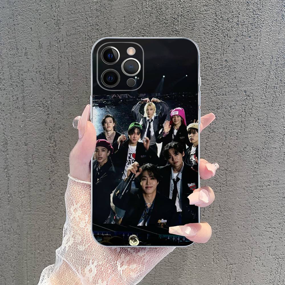 Kpop S-Stray K-Kids Transparent Phone Case For IPhone 17 Air 16 Pro Max 15 14 13 12 11Plus Shockproof Cover