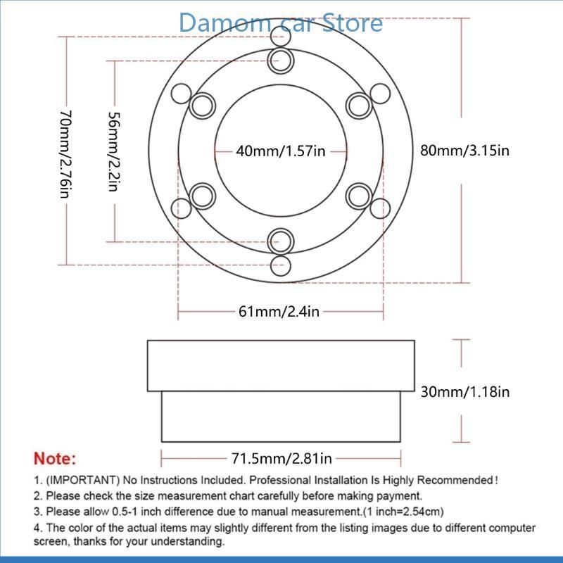 A2UC Car Wheel Hub Adapter for G29 G920 G923 13/14inch Metal Steering Wheel Adapter Plate Racing Wheel Accessories Game Part