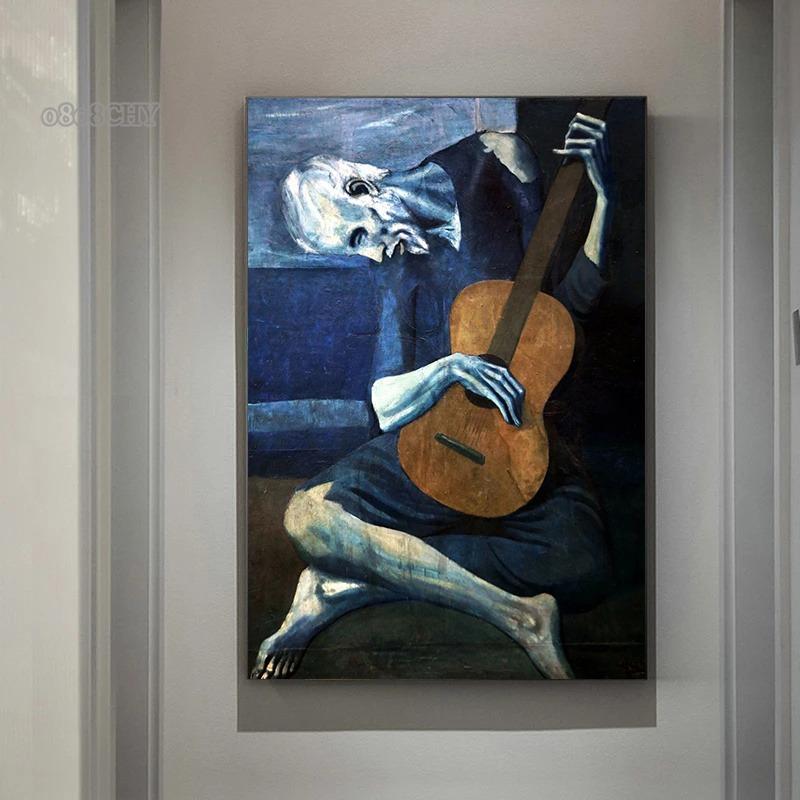 Künstler Pablo Picasso Klassische Kunst Leinwandgemälde Drucke Poster Kubistischer Stil Abstraktes Charakter Wandkunst Gemälde für Heimdekoration