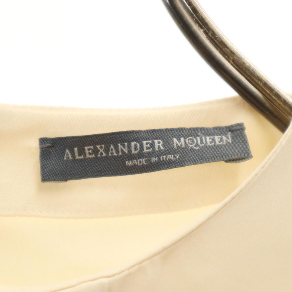 Alexander McQueen Italian Silk Long sleeve pullover blouse 38 beige Women Used