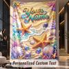 Ocean Mermaid (162) Theme Custom Tapestry Personalized Custom Name Text Wall Hanging Tapestry Home Decor Background Cloth