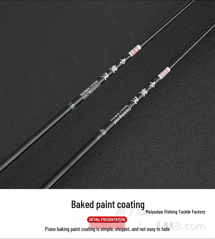 Cross-Border Carbon Fiber Lure Rod: Ultra-Soft Culter Barbel Rod with Gun and Straight Handle.