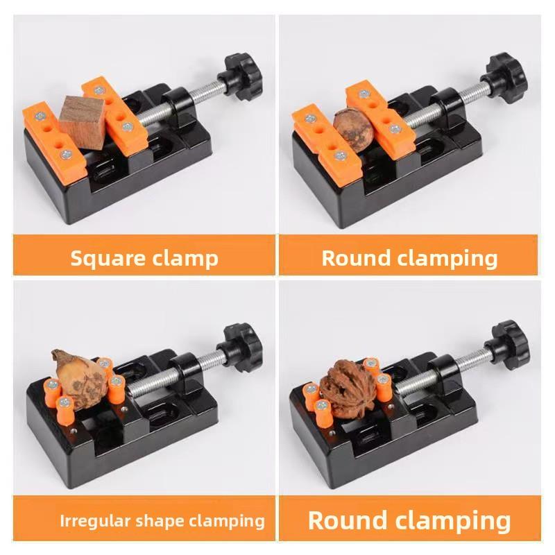 Mini Universal Flat Clamp with Parallel Table Pliers for Watch Repair, Sculpture Craftsmanship Jewelry DIY Carving Tools