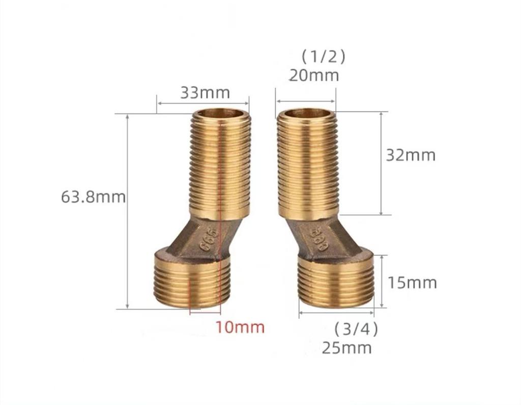 2Pcs Shower Faucet Curved Foot Adjustable Adapter Solid Brass Wall Mounted Replacement Angle Valve Kitchen Bathroom Accessories