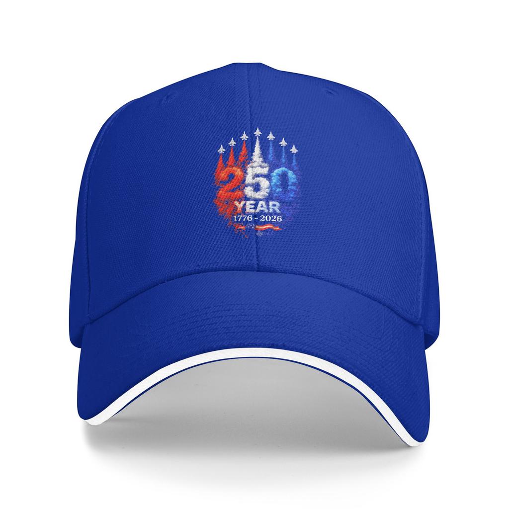 250 Years American 1776 2026 250th USA Patriotic 4th of July Casual Baseball Cap Summer Hats Female Male y2k Retro Baseball Caps
