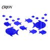 Marine Life Home Decor Fish Mirror Wall Stickers, Self Adhesive Ocean Decals, Removable Stickers 3D Art for Living Room Bedroom Bathroom Tile