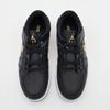 DM1206-071 Nike Air Jordan 1 Low FlyEase Schwarz Weiß Metallisches Gold (Herren)