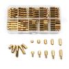 300Pcs M2/M3 Hex Head Copper Pillar Brass Standoff Spacer Screws Threaded Pillar Male/Female PCB Circuit Board Stand Off Kit