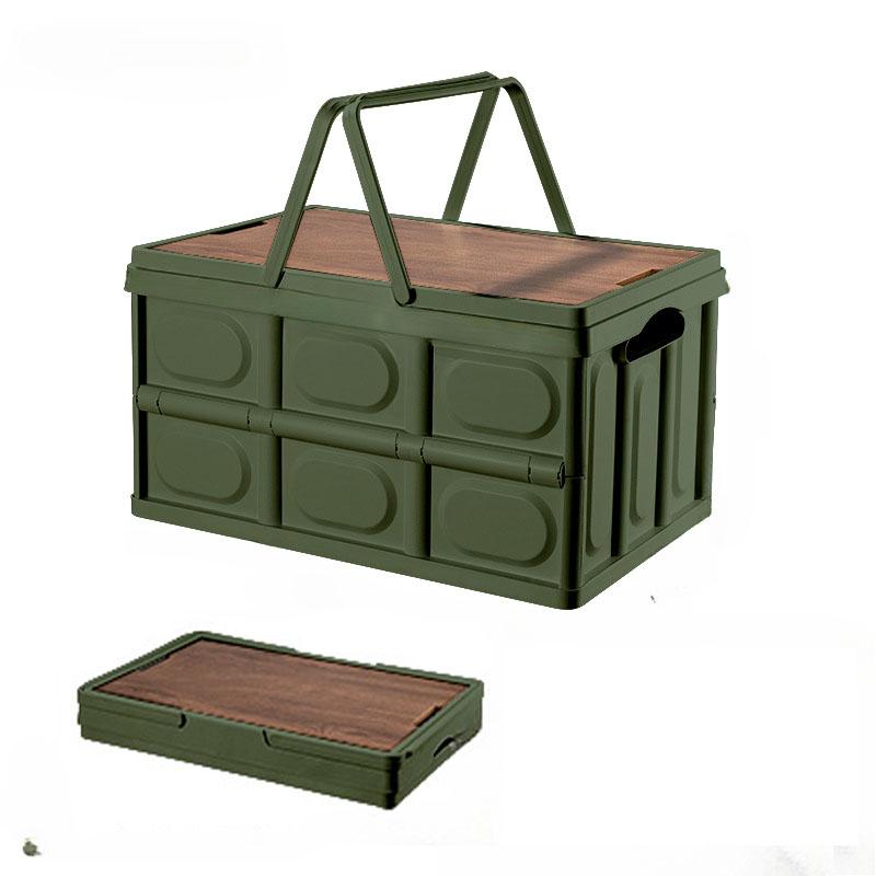 Outdoor Folding Storage Box, Multi-functional Car Storage Box, Wardrobe, Household Sundry Box, Storage Basket, Portable for Camp
