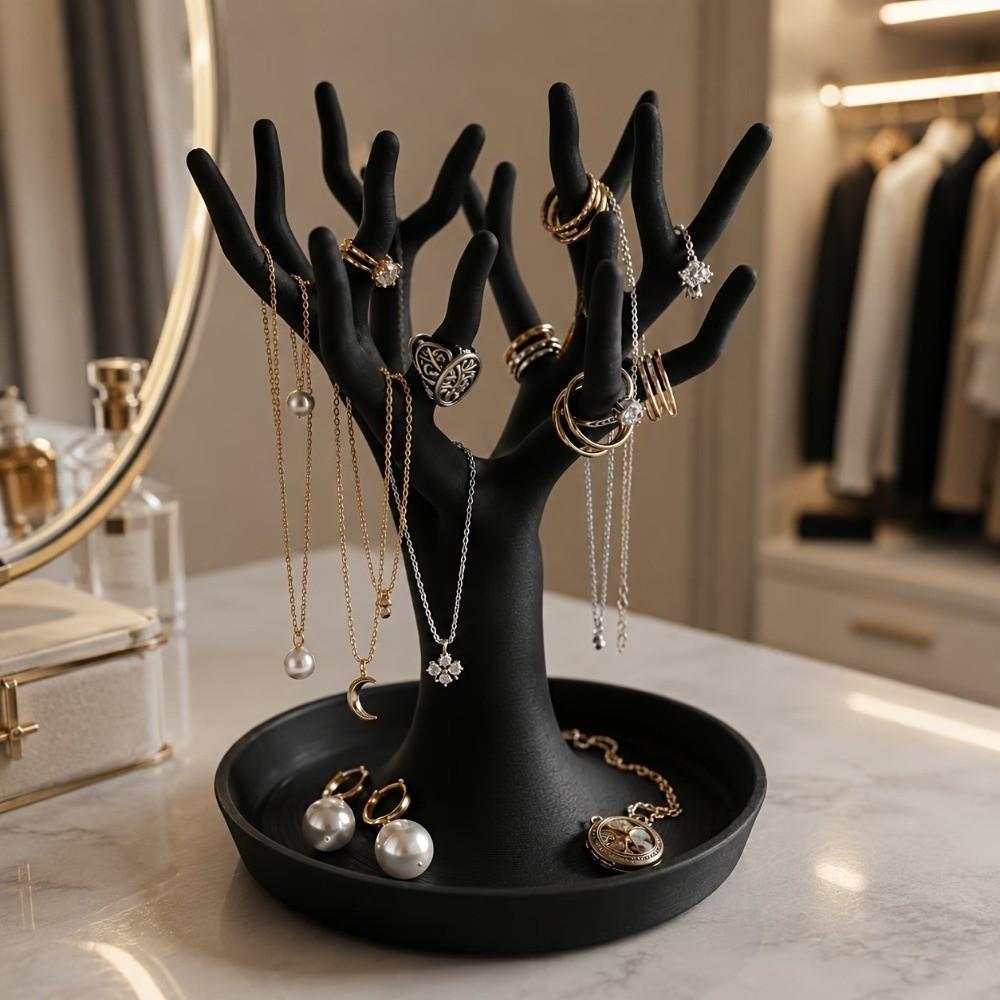 Simulated Miscellaneous Item Storage Tray Tree Jewelry Display Stand Photography Props