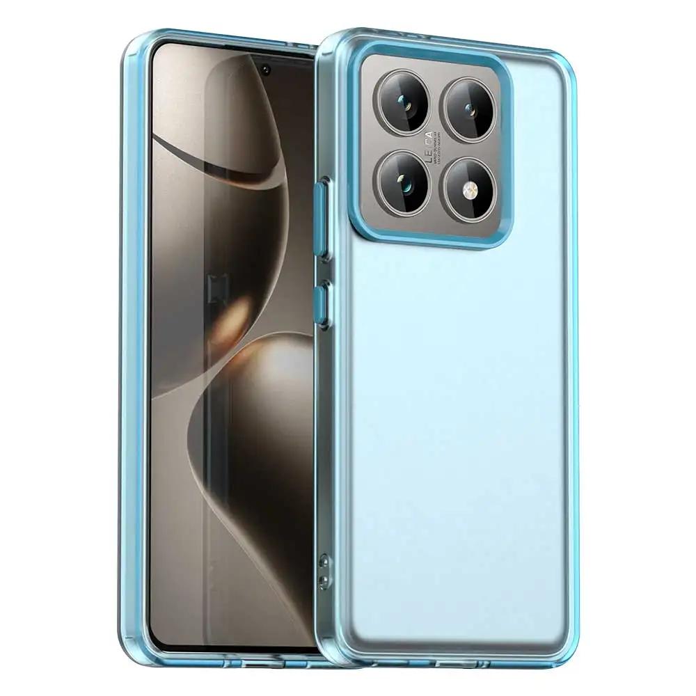 

Новый Цветной Матовый Полупрозрачный Чехол для Xiaomi 14T Pro Coque Матовый Ударопрочный Чехол для Redmi Note 13 Pro plus 4G 5G 14C A3 Case For Xiaomi 14T Pro