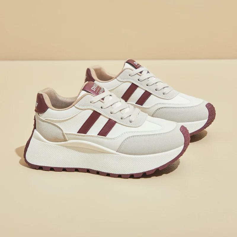 

Fashion Women Casual Shoes Breathable Platform Shoes for Women Sneakers Outdoor Mountaineering, Hiking and Wading Women Shoes 35 красный