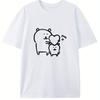 2025 New Essential Cotton Unisex T-Shirt Fashion Printing Soft Breathable Crew Neck Fashion Men's and Women's T-Shirts One Piece