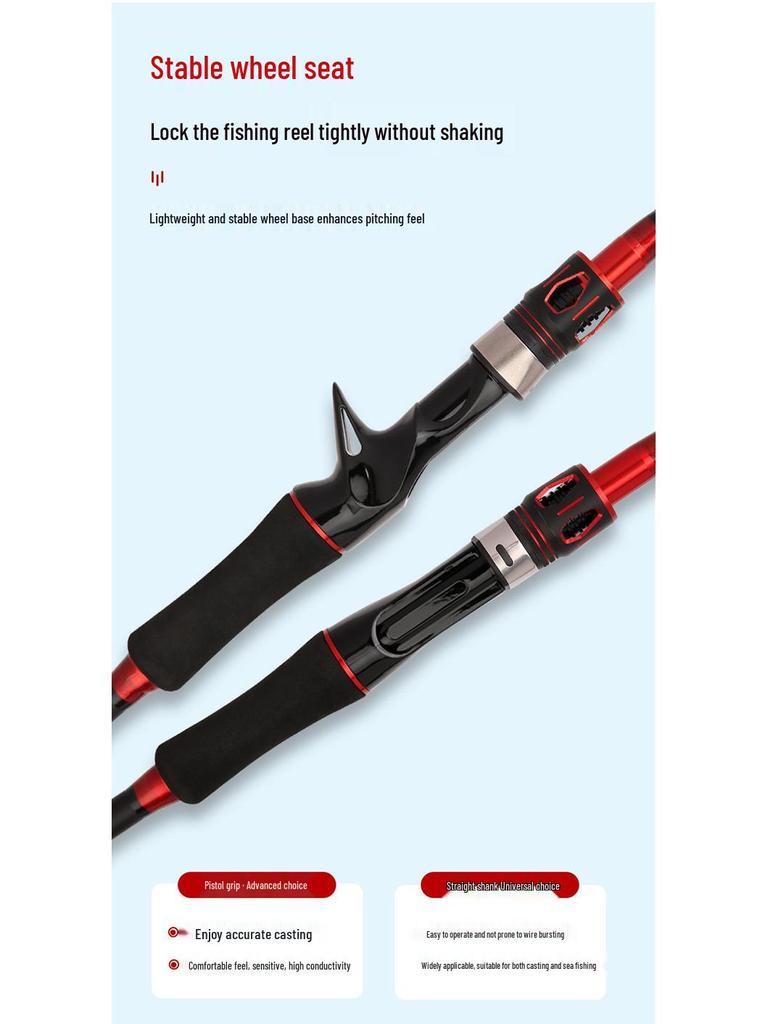 Long Cast Sea Fishing Rod Set - M Action for Big Game