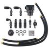 Universal Adjustable Fuel Pressure Regulator With Gauge+AN6 Fuel Line Hose+Fittings End Kit