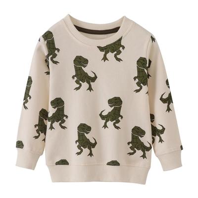 Children's Cartoon Cotton Long Sleeve Sweatshirt - Boys' Autumn Round Neck Casual Wear