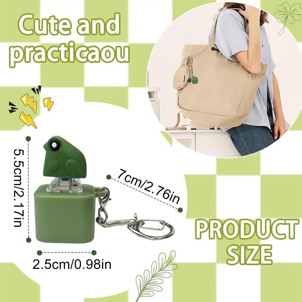 Click Frog Fidget Toy Adult Fidget Toy Sound Light Frog Design Stress-Reducing Sensory Game Pendant For Adult Child School