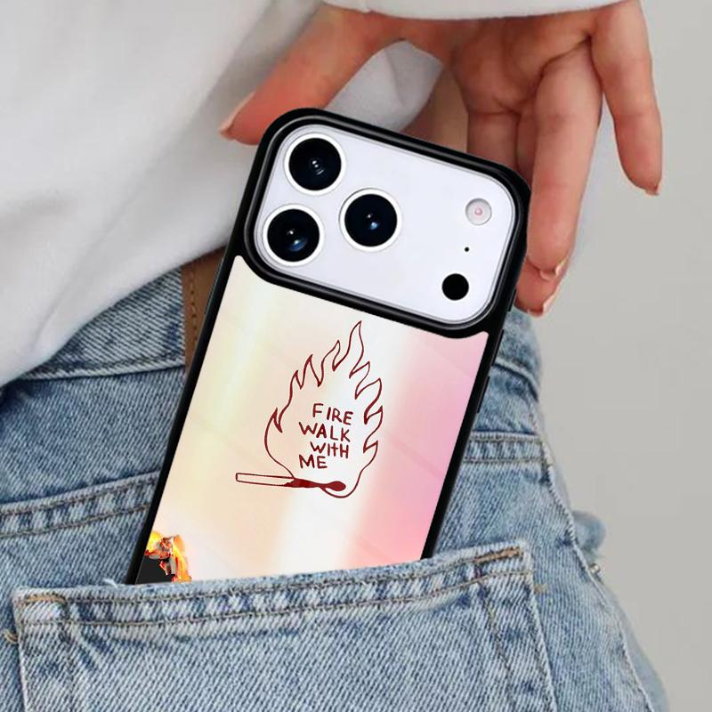 Fire Walk With Me Twin Peaks Phone Case for iPhone 16e 15 14 13 12 17 Pro Max Plus Air 17pro Cover Coque