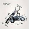 1 Stück Mini Motorrad Schlüsselanhänger Niedliches Modell Schlüsselanhänger Ring Tasche Rucksack Anhänger Auto Hängeanhänger Motorradrennen Jungen Mädchen Geschenk