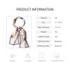 LumiSyne Skinny Silk Scarf with Floral and Pictorial Lightweight Satin Hair Bag Neck Silk Scarf for Commuting Women's Prints, Scarf, Accessory,
