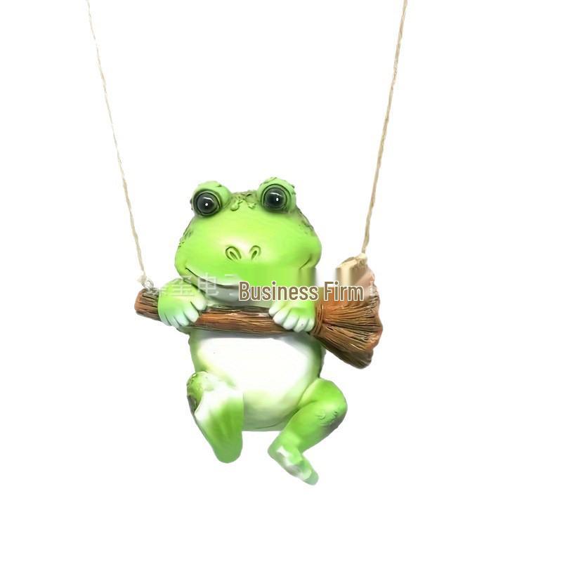 

Resin Frog Pendant Lanyard for Garden Tree Decoration