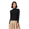 Anta Comfortable Slim Fit Simple Stand Collar Versatile Breathable Sports Long Sleeve T-Shirt Women Tops 962545402-5