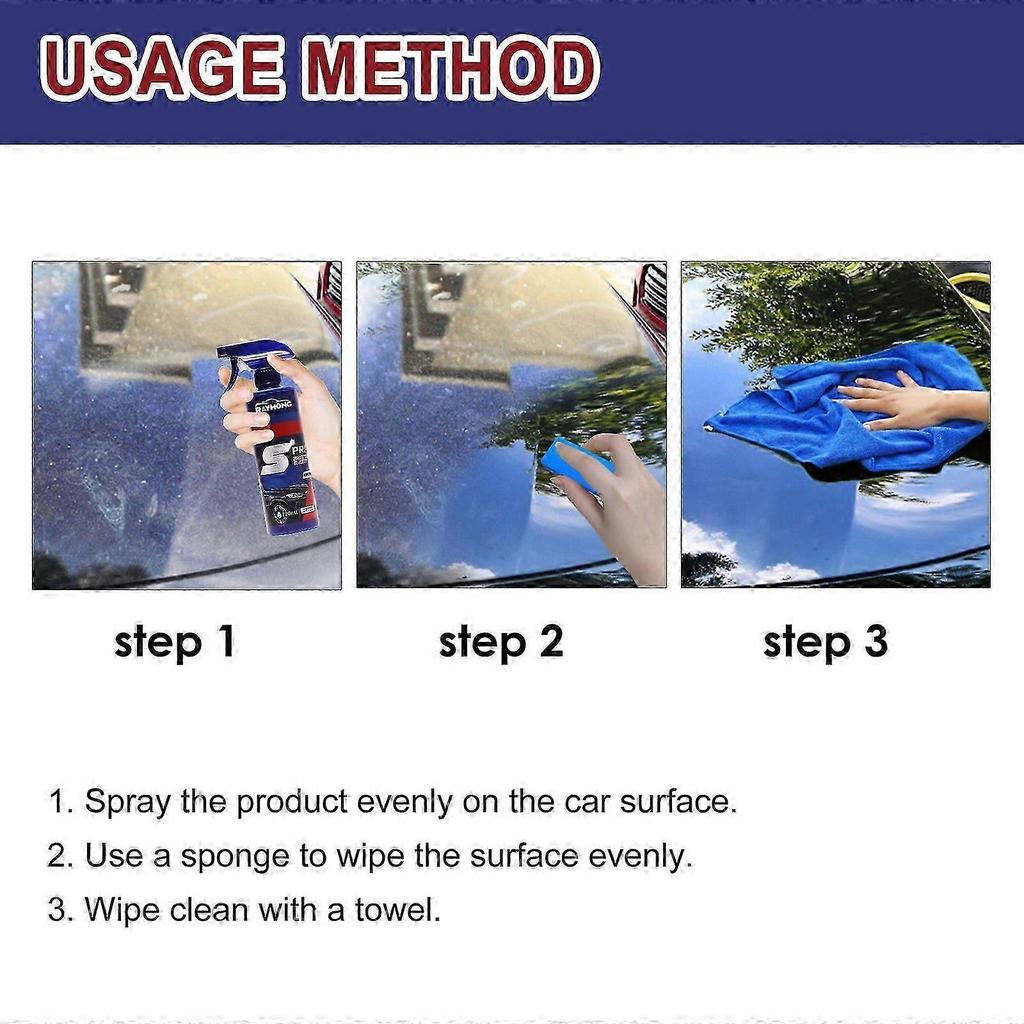 Nano Car Coating Spray - Long-Lasting Shine, Waterproof & Stain-Resistant Automotive Paint Protection, Easy Application for Dirt, Bird Droppings & Stu