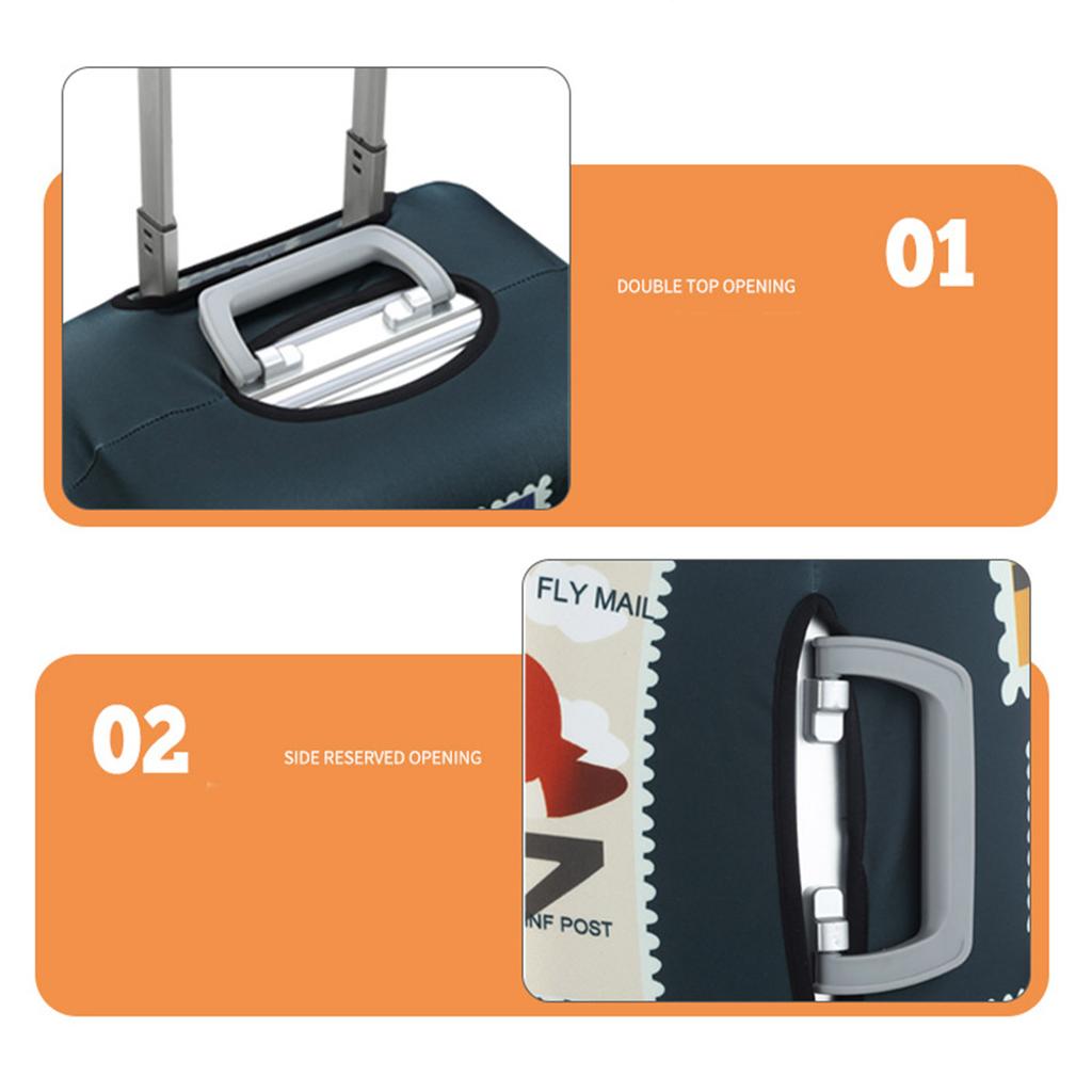 Luggage Protective Sleeve Luggage Elastic Cover Dust-proof Washable Suitable for 19-28 Inch Suitcase Travel Accessories