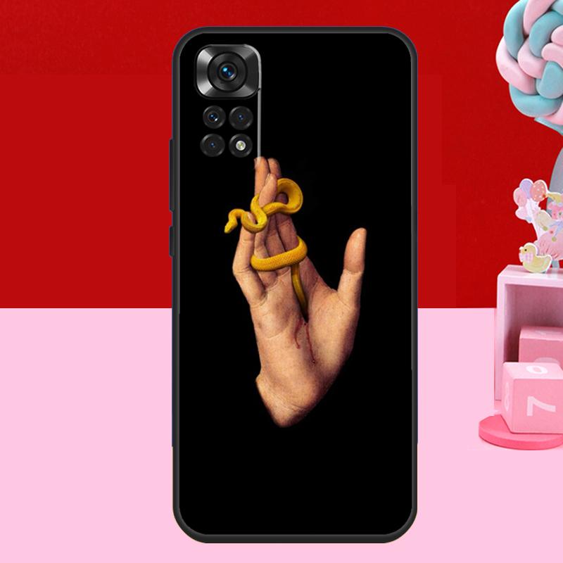 

Hand Snake Case For Xiaomi Redmi Note 14 13 12 11 10 15 Pro Plus Redmi 15 C 10C 12C 13C 14C Soft Cover Redmi 14C