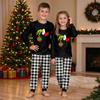Christmas Print Crewneck Top and Jogger Pants Set Holiday Two Piece Casual Outfit