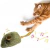 Funny Plush Mice Cat Toy Simulation Mouse Kitten Toy Bite-resistant Automatic Chirping Interactive Cat Chew Toy