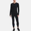 Under Armour Infused Meridian Crew Long Sleeve T-Shirt Women Tops Black 1360568-001