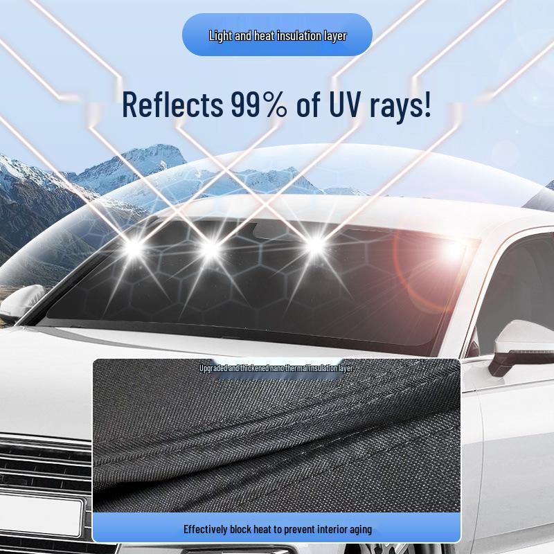 Compatible with Xiaopeng P7: Car Window Sunshade for Heat Insulation, Sun Protection, and Privacy.