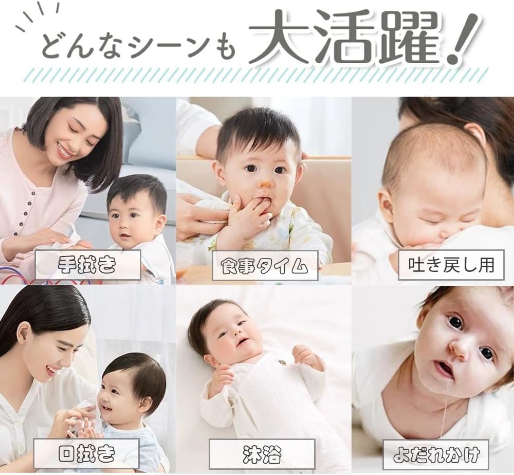 Gauze Gauze Baby Bibs Gauze of 12 with Floral Handkerchiefs, Towels, - 2-Ply Handkerchiefs, 100% Cotton, 3030cm (Pack Fleece, Print)