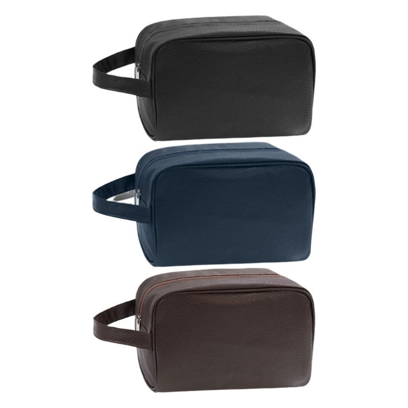 Travel Toiletry Organizers With Multiple Pockets Waterproof PU Materials For Men's Daily Use