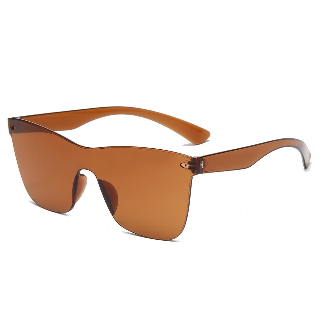 Fashion Rice Nail Integrated Retro Sunglasses Pc Plastic Frameless Sunglasses 23 Colors