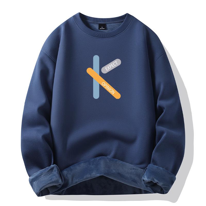 Men's Hoodie Loose Sweatshirt Warm Top Trendy Versatile Casual Sweatshirt