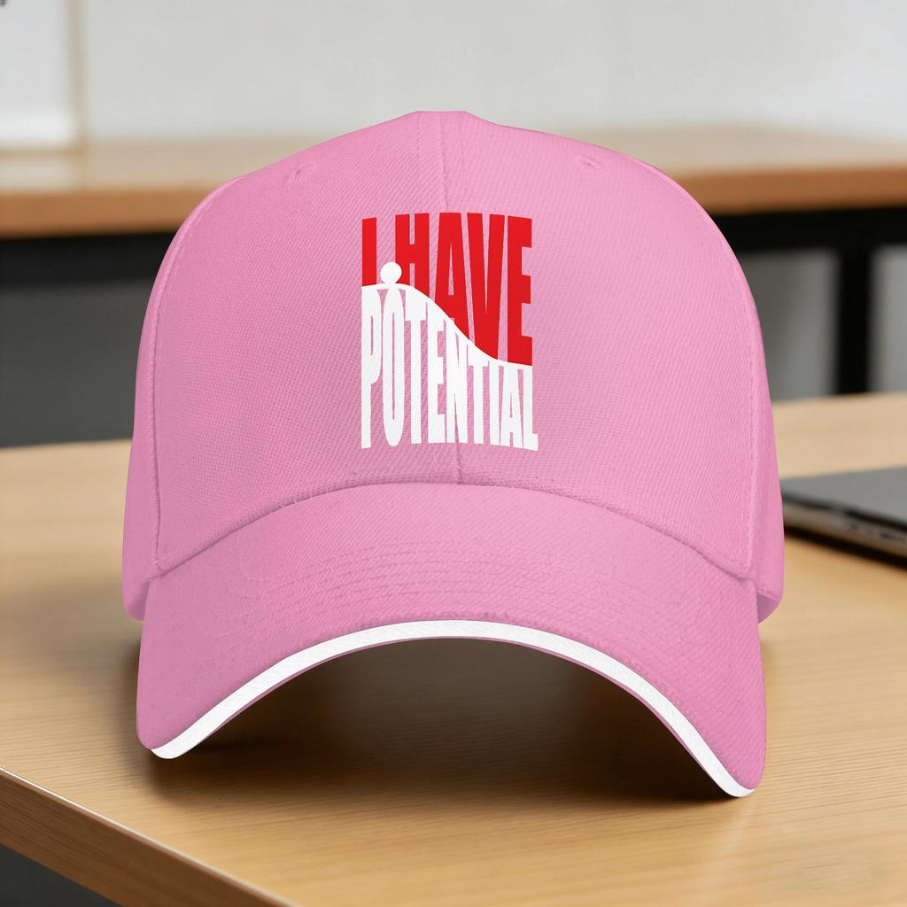 I Have Potential Sun Baseball Cap Summer Couple Women Design Trucker Hat Dropshipping Yk Cool Tennis Skate Snapback Cap