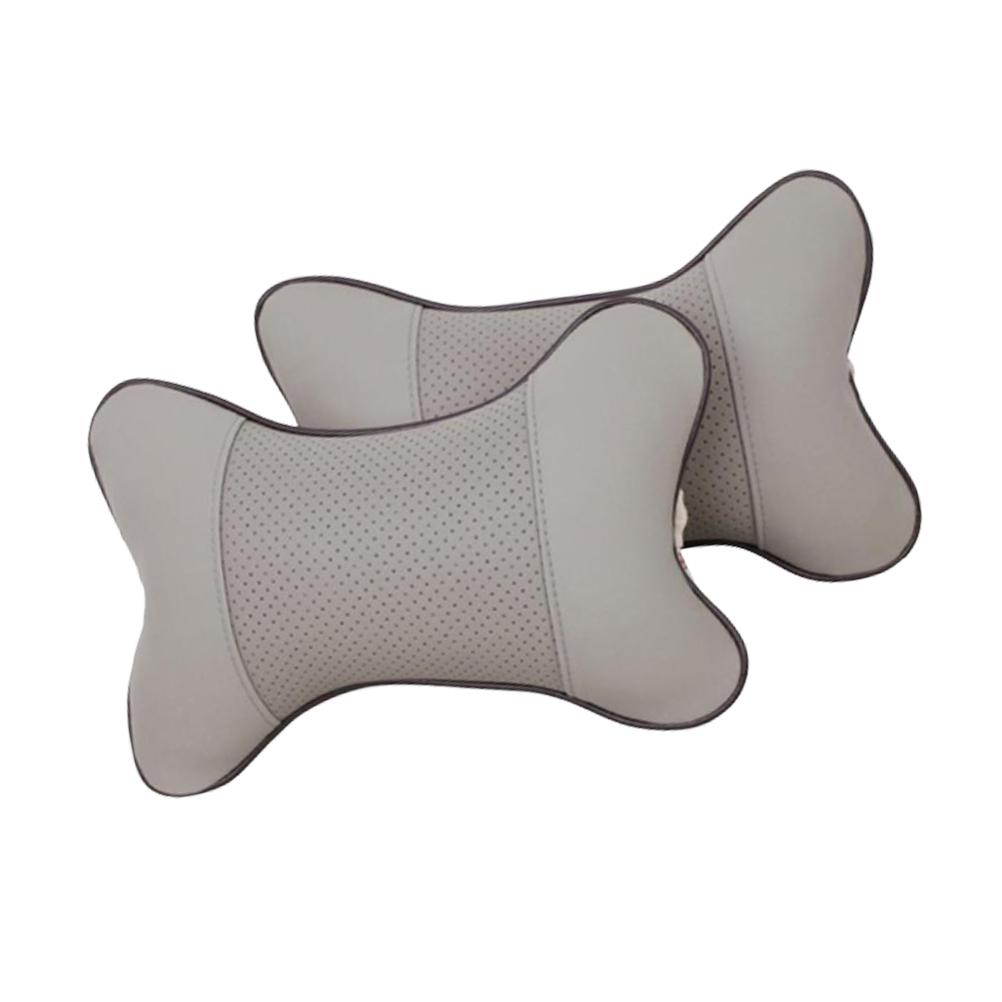 

2Pcs Car Seat Neck Pads Practical Neck Rest Pillow Universal Neck Headrest Neck Protector Neck Cushion Grey 27x18cm