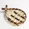 1Pc Mini Handmade Bamboo Fruit Basket for Outdoor Patio Garden Picnic Home Kitchen Dining Room Living Room Halloween Gift Christmas Gift