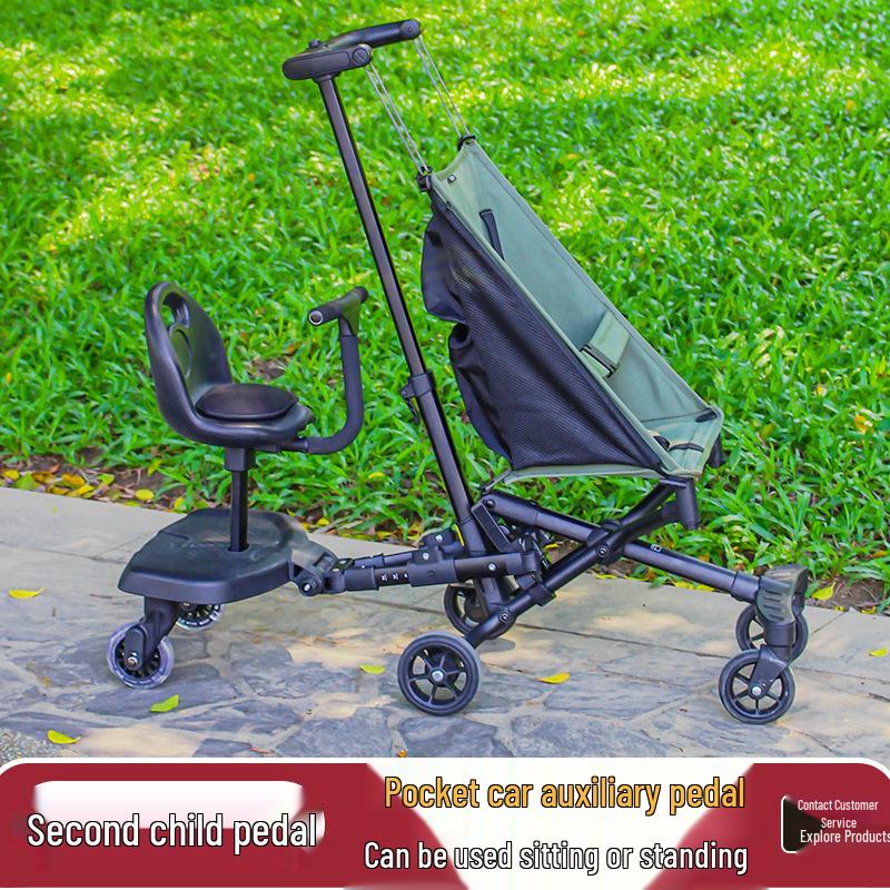 Universal Twin Stroller Pedal: Second Child Attachment for Easy Outings