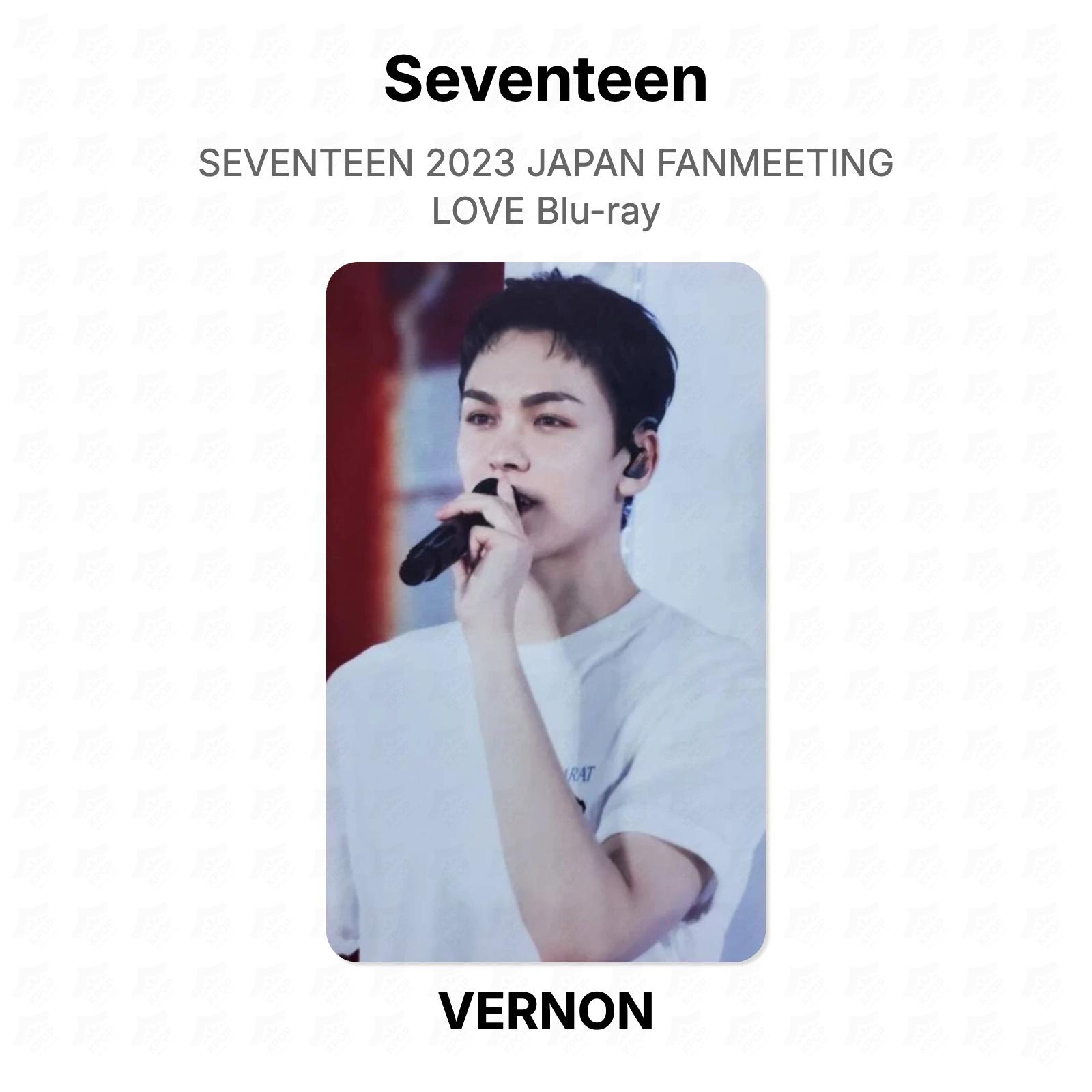 Seventeen 2023 JAPAN FANMEETING LOVE Blu-ray Official Photocard VERNON