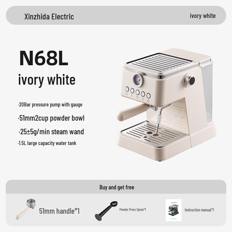 

20-Bar Semi-Automatic Italian Espresso Machine with Steam Milk Frother China Standard
